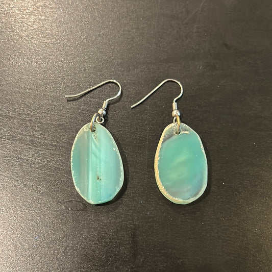 Turquoise Agate gemstone earring