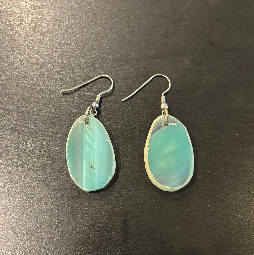 Turquoise Agate gemstone earring