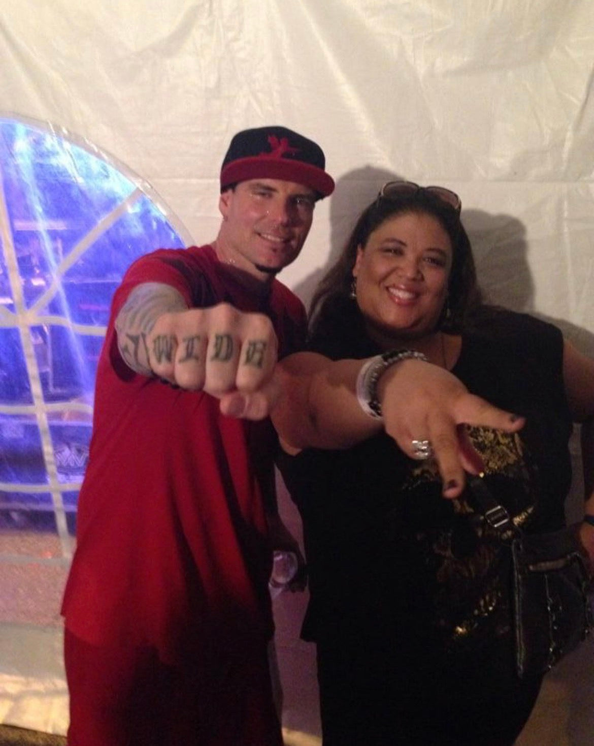 “Vanilla Ice” wearing black matte w/Dragon Vein bracelet (Alabama)