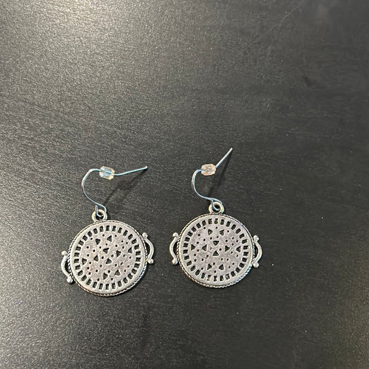 Silver earrings