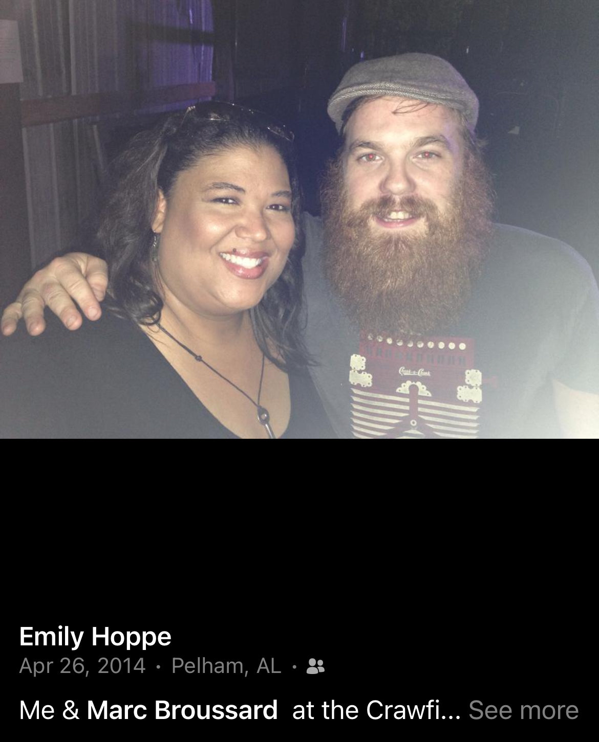Singer, Marc Broussard wearing his HJ bracelet on tour in 2014/Birmingham AL