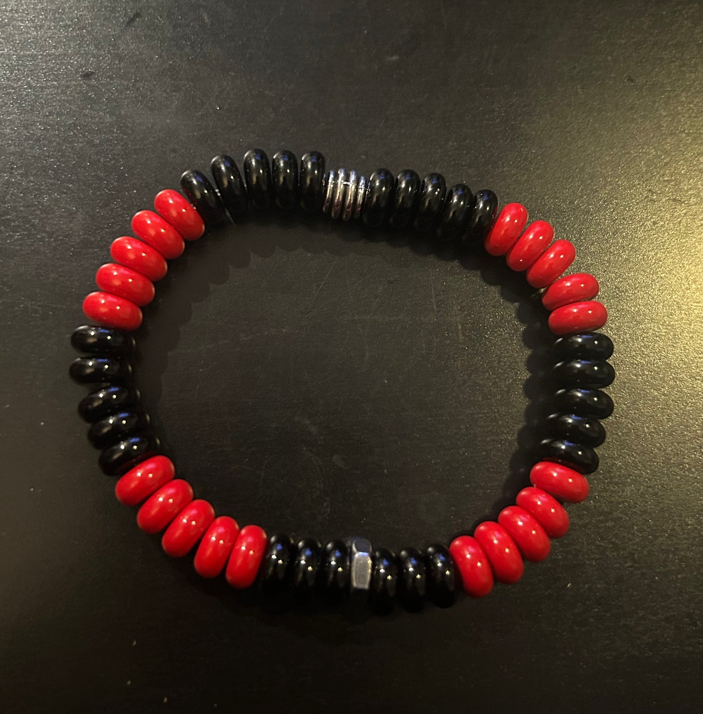 Black & Red Flamengo Futbol/soccer fan bracelet