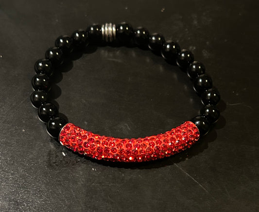 Ruby Red Rhinestone bar bracelet (Not Available)              *Jenny McCarthy*