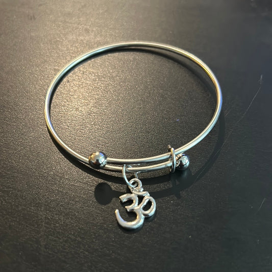 Metal OM Bangle bracelet