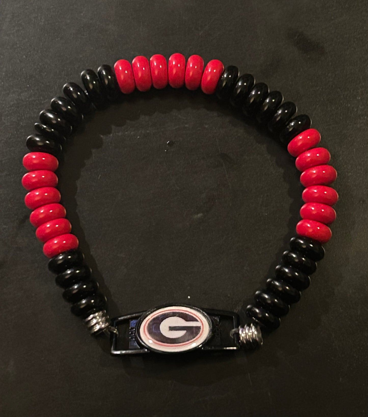 UGA Bulldogs Black & Red bracelet